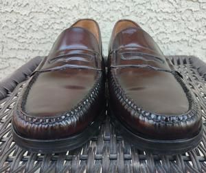 Cole Haan Rich Brown Leather Slip-Ons